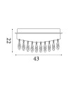 Searchlight® I Jewel плафон - злато и кристал I 1 x LED - 19211-1GO - 4