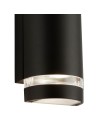 Searchlight® I Аплик Sheffield за външно ползване - черна, стъкло и поликарбонат I 2 x GU10 - 2002-2BK-LED - 3