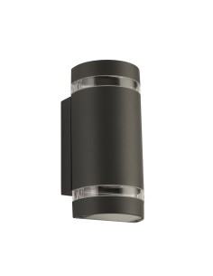 Searchlight® I Аплик Sheffield за външно ползване - сива, стъкло и поликарбонат I 2 x GU10 - 2002-2GY-LED - Цена | LEDs4economy 2