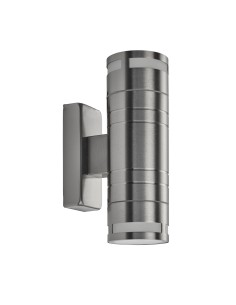 Searchlight® I Външен аплик Metro - неръждаема стомана, метал и стъкло I 2 x GU10 - 2018-2-LED - Цена | LEDs4economy 2