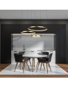 Searchlight® I Пендел с 3 пръстена Grace - черно-злато I 1 x LED (SMD) - 20227-3GO - 5
