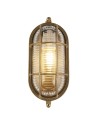 Searchlight® I Външна лампа Bulkhead - масивен месинг и оребрено стъкло I 1 x E27 - 20361PB