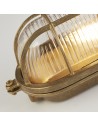 Searchlight® I Външна лампа Bulkhead - масивен месинг и оребрено стъкло I 1 x E27 - 20361PB - 3