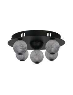 Searchlight® I Asteroid LED плафон, черен метал с прозрачни акрилни топки I 5 x LED - 20923BK - Цена | LEDs4economy 2