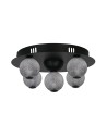 Searchlight® I Asteroid LED плафон, черен метал с прозрачни акрилни топки I 5 x LED - 20923BK - 2