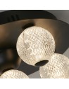 Searchlight® I Asteroid LED плафон, черен метал с прозрачни акрилни топки I 5 x LED - 20923BK - 3