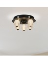 Searchlight® I Asteroid LED плафон, черен метал с прозрачни акрилни топки I 5 x LED - 20923BK - 5