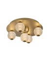 Searchlight® I Asteroid LED плафон, златист метал с прозрачни акрилни топки I 5 x LED - 20923GO