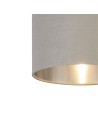 Searchlight® I Абажур - светло сиво кадифе със сребрист вътрешен диаметър 28 см I 1 x Adaptable B22 E14 E27 - 21027GY - 2