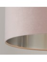 Searchlight® I Абажур - розово кадифе със сребърен вътрешен диаметър 38 см I 1 x Adaptable B22 E14 E27 - 21035PI - 3