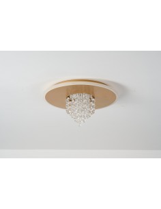 Searchlight® I LED Плафон Deluge, златист метал с кристално стъкло I x LED - 21126-32GO - Цена | LEDs4economy 2
