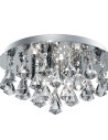 Searchlight® I Плафон Hanna плафон - хромиран метал и прозрачен кристал I 4 x G9 - 2204-4CC - 3