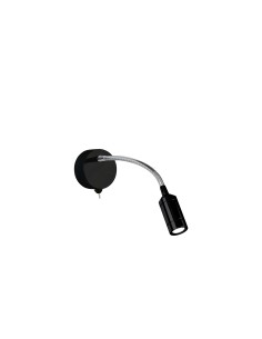 Searchlight® I Аплик Flexy - хром и матово черен метал I 1 x LED - 2256BK - Цена | LEDs4economy