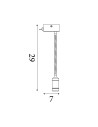 Searchlight® I Аплик Flexy - хром и матово черен метал I 1 x LED - 2256BK - 3