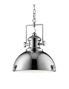 Searchlight® I Пендел Louisiana - хромиран метал и прозрачна леща I 1 x E27 - 2297CC - Цена | LEDs4economy