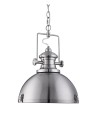 Searchlight® I Пендел Louisiana - сатенено сребърен метал и прозрачна леща I 1 x E27 - 2297SS