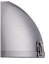 Searchlight® I Пендел Louisiana - сатенено сребърен метал и прозрачна леща I 1 x E27 - 2297SS - 3