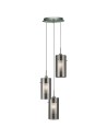 Searchlight® I Пендел Duo II - сатенено сребро и опушено стъкло I 3 x E14 - 2300-3SM