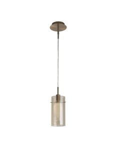 Searchlight® I Пендел Duo III - бронзов метал и шампанско I 1 x E14 - 2301CP - Цена | LEDs4economy 2