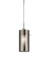 Searchlight® I Пендел Duo II - сатенено сребро и опушено стъкло I 1 x E14 - 2301SM