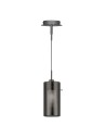 Searchlight® I Пендел Duo II - сатенено сребро и опушено стъкло I 1 x E14 - 2301SM - 2