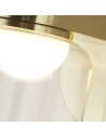 Searchlight® I LED Аплик Highball, сатениран месинг и прозрачно стъкло IP44 I 1 x LED - 23083-1SB - 3