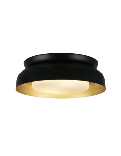 Searchlight® I Kendal плафон, черно-златист метал с матиран дифузер I 2 x E14 - 23122BGO - Цена | LEDs4economy