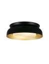Searchlight® I Kendal плафон, черно-златист метал с матиран дифузер I 2 x E14 - 23122BGO