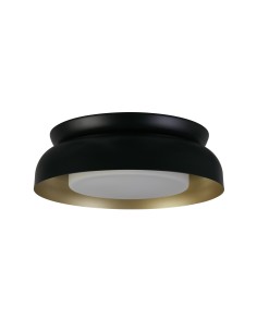 Searchlight® I Kendal плафон, черно-златист метал с матиран дифузер I 2 x E14 - 23122BGO - Цена | LEDs4economy 2