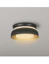Searchlight® I Kendal плафон, черно-златист метал с матиран дифузер I 2 x E14 - 23122BGO - 5