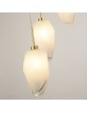 Searchlight® I Пендел Rocky, сатениран месинг, метал и стъкло I 5 x G9 - 23146-5SB - 3