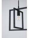 Searchlight® I Пендел Plaza, черен метал I 1 x E27 - 23203BK - 3