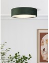 Searchlight® I Плафон - зелен кадифе I 2 x E27 - 23298-2GR - 5