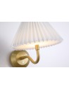 Searchlight® I Danish Акумулаторен аплик, златист метал с бяло плисе I 1 x LED - 23310GO - 3