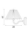 Searchlight® I Danish Акумулаторен аплик, златист метал с бяло плисе I 1 x LED - 23310GO - 4