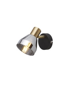 Searchlight® I Спот Westminster - черен, сатениран месинг и опушен I 1 x E14 - 23801-1SM - Цена | LEDs4economy