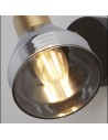 Searchlight® I Спот Westminster - черен, сатениран месинг и опушен I 1 x E14 - 23801-1SM - 3