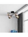 Searchlight® I Westminster Спот - Черен, сатениран месинг и опушен I 2 x E14 - 23801-2SM - 5
