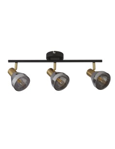 Searchlight® I Westminster Спот черно, сатениран месинг и опушено стъкло I 3 x E14 - 23801-3SM - Цена | LEDs4economy 2