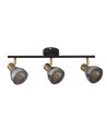 Searchlight® I Westminster Спот черно, сатениран месинг и опушено стъкло I 3 x E14 - 23801-3SM - 2