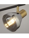 Searchlight® I Westminster Спот черно, сатениран месинг и опушено стъкло I 3 x E14 - 23801-3SM - 3