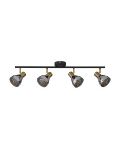 Searchlight® I Westminster Спот черно, сатениран месинг и опушено стъкло I 4 x E14 - 23801-4SM - Цена | LEDs4economy 2