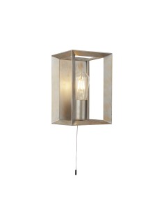 Searchlight® I Аплик Heaton - матов златист/сребрист метал I 1 x E27 - 2411SI - Цена | LEDs4economy