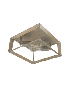 Searchlight® I Heaton плафон - Матиран златист/сребрист метал I 2 x E27 - 2412-2SI - Цена | LEDs4economy 2