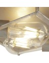 Searchlight® I Heaton плафон - Матиран златист/сребрист метал I 2 x E27 - 2412-2SI - 3