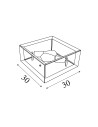 Searchlight® I Heaton плафон - Матиран златист/сребрист метал I 2 x E27 - 2412-2SI - 4