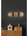 Searchlight® I Аплик Sunbeam, прозрачно и кехлибарено оребрено стъкло I 3 x G9 - 24122-3BK - 5