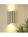 Searchlight® I Аплик Cyls с цилиндрична форма, GU10, златиста I 2 x GU10 - 24125GO - 5