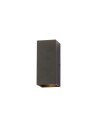 Searchlight® I Аплик Don Square Up&Down, GU10, черен I 2 x GU10 - 24126BK