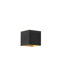 Searchlight® I Аплик Newton Square Up&Down, G9, черно/златна I 1 x G9 - 24127BG - Цена | LEDs4economy